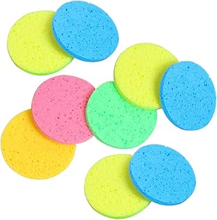 إسفنجة تنظيف وجه مصنوعة من لب الخشب القطني لإزالة المكياج من الوجه إسفنجة إزالة المكياج من الوجه إسفنجة تنظيف الوجه الدائرية من فوميز 30 قطعة