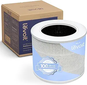 LEVOIT Core Mini-P Replacement Filter, Genuine Core Mini-RF Air Purifier Filters, Supports HEPA Sleep Mode, High-Efficiency Activated Carbon for Removal of Smoke, Odor, Allergens, Pollen, 1 Pack,White