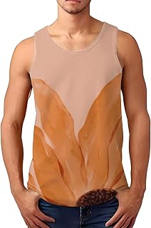 Men's Cotton Singlet Sleeveless Vests Bodybuilding Training Gym Tank Tops Quick Dry Stretchy and Breathable Bodybuilding Stringer Sleeveless Vest Top for Running Gym Workout Sport Fitness