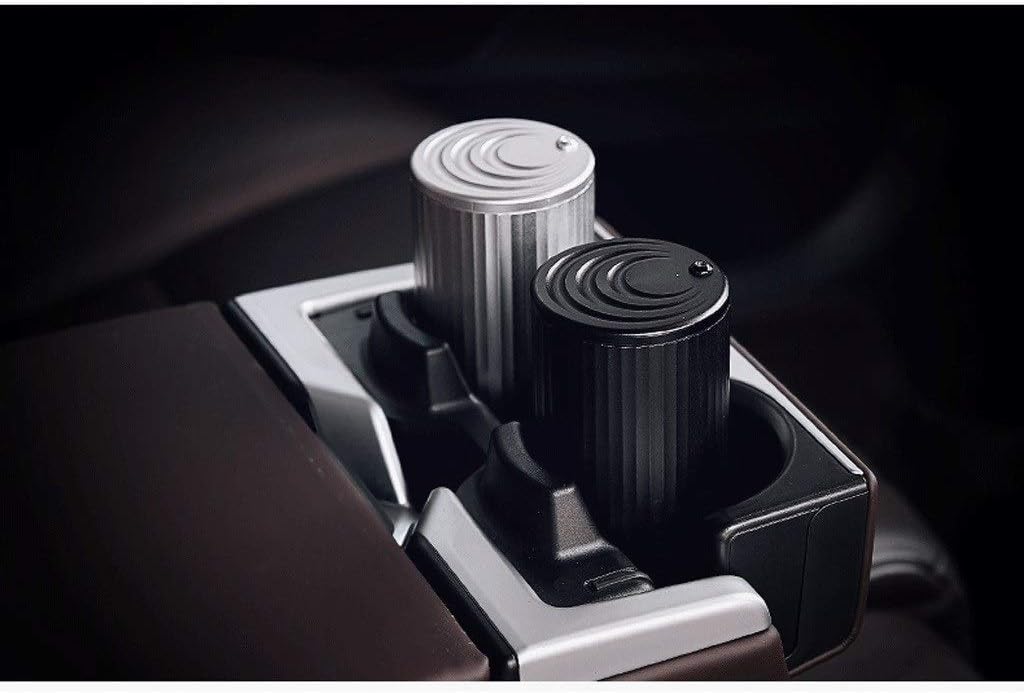 Portable Ashtrays Car Accessories Portablet Car Ashtray Universal Cigarette Cylinder Holder Car Styling Home Table Ash Trays (Color : Gentleman Noir)
