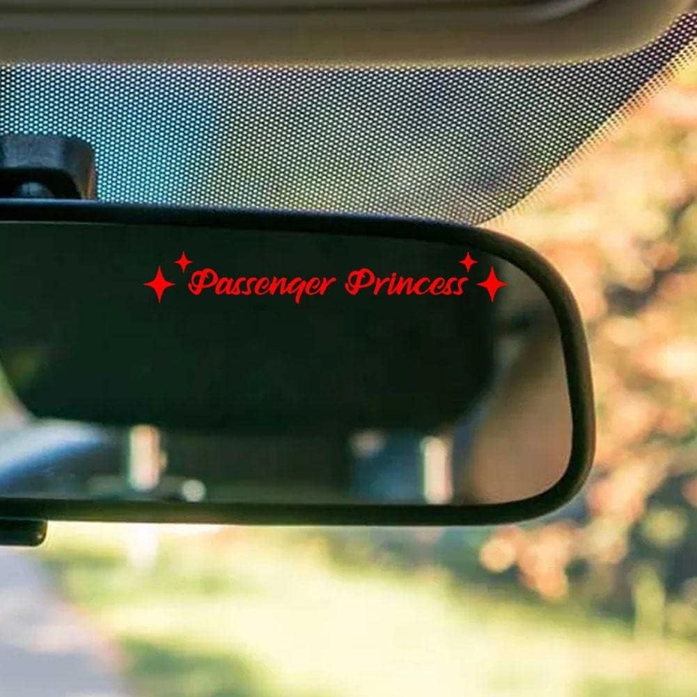 Passenger Princess Sticker, Waterproof Vinyl Decal Car Mirror Sticker, Window, Bumper, Rear View Mirror, Phone - Image 3