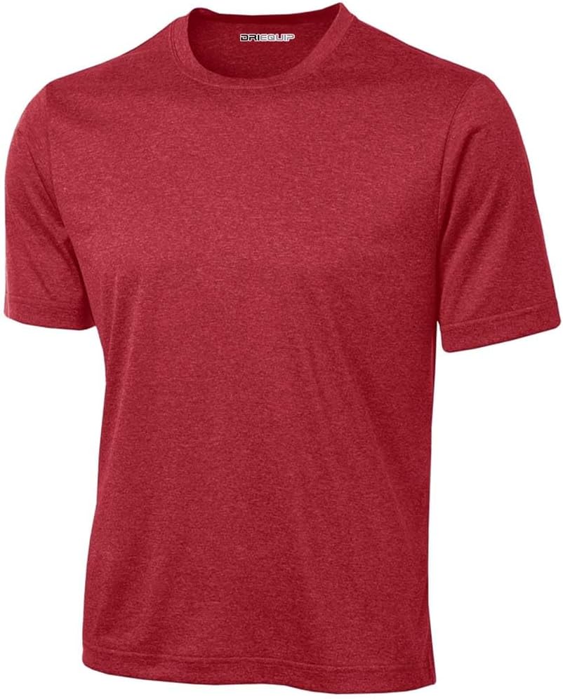 DRIEQUIP Men's Big & Tall Short Sleeve Moisture Wicking Athletic T-Shirts XS-6XL and Tall Sizes - Image 3