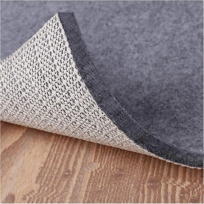Non Slip Rug Pad Grippers - 8.0x10.0, 1/4" Thick, Felt + Rubber Double Layers Area Carpet Mat Tap, Provides Protection and Cushioning for Hardwood or Tile Floors
