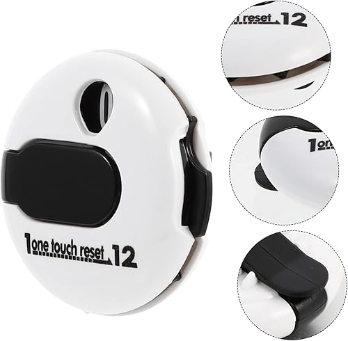 Miniatura 5 de Kisangel Clip de golfista de golf Mini Golf Stroke Counter Keeper hasta 12 puntuaciones de tiro contador de puntuación para accesorios de accesorios