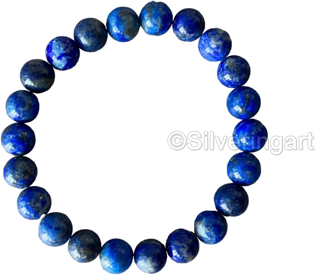 Lapis Lazuli Beads Bracelet, Natural Afghani Lapis Bracelet, Handmade Lapis Lazuli Bracelet, Bead Stretch Bracelet, Friendship Bracelet, Blue Stone Focus Bracelet, Unisex Jewelry, Womens Bracelet