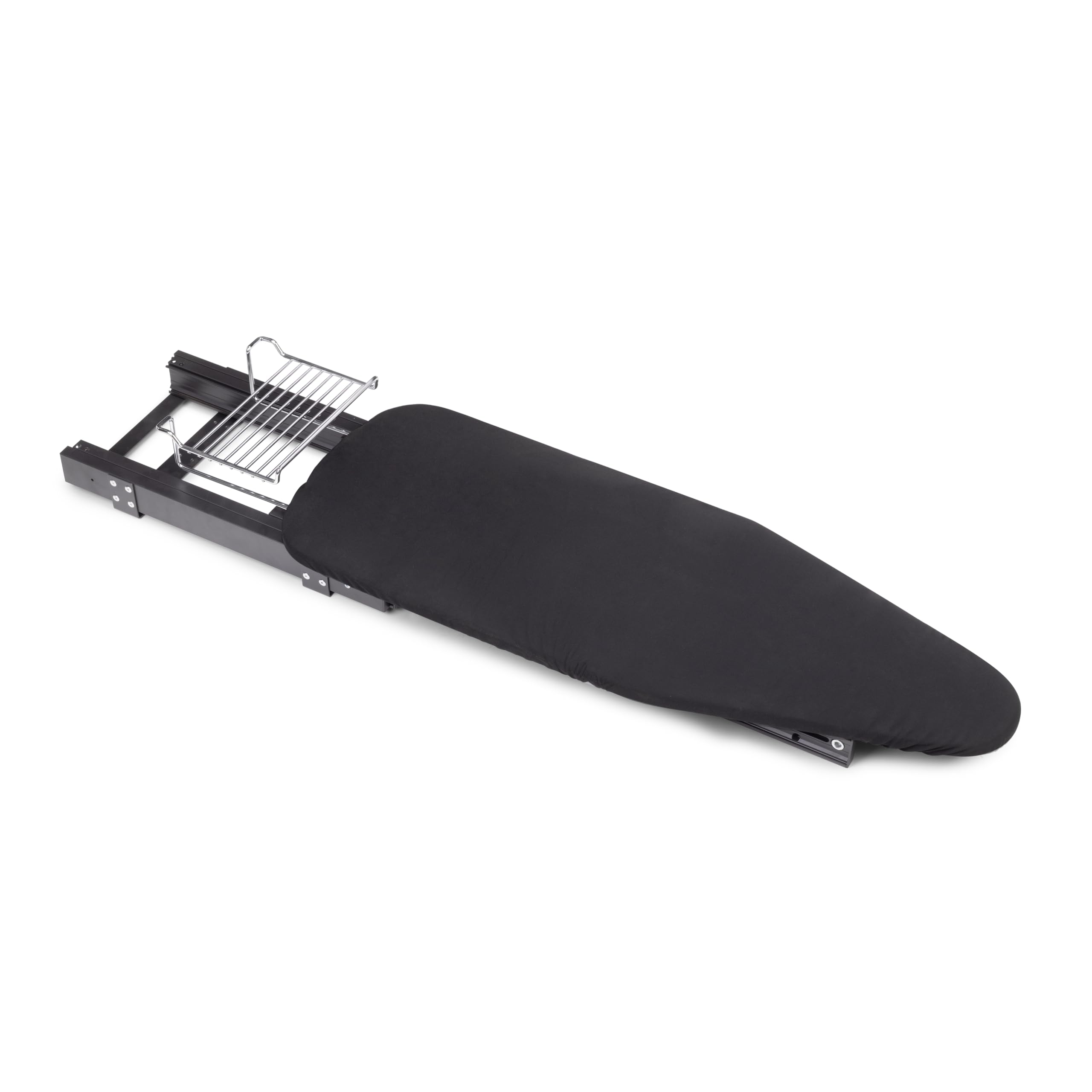 Emuca Anthracite Grey - Ironing Board Folding And Pull-Out Ironing Board For Furniture, Aluminium, Grey,