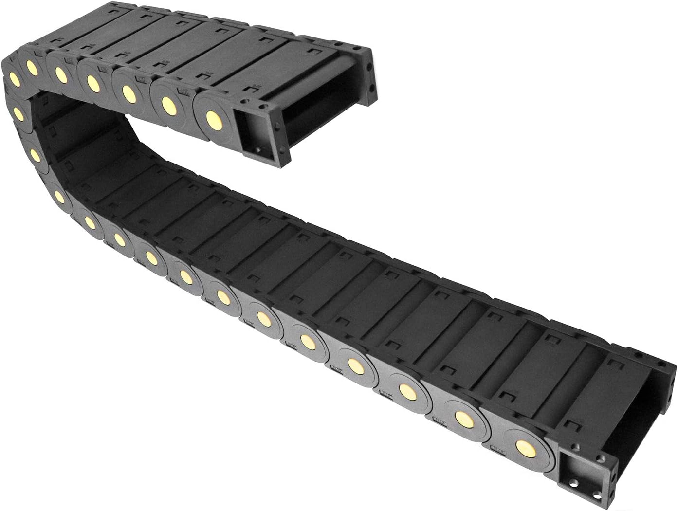 QWORK Cable Drag Chain 25ร77mm Closed Type R55 โ for CNC Machines, Robotics & Automation