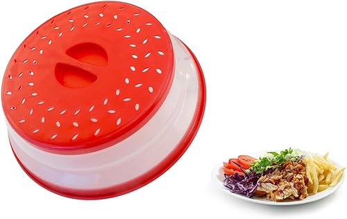 Pantalla plegable plegable de silicona para salpicaduras de cubierta de microondas (1)