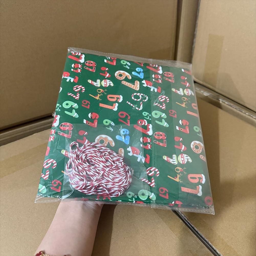 5 szt. zabawny papier do pakowania 67 Edition – Meme Gift Wrap na Boże Narodzenie 6 7 papier do pakowania unikalna zgnilizna mózgu Gen A Meme rolka papieru vintage sześć siedmiu dekoracji