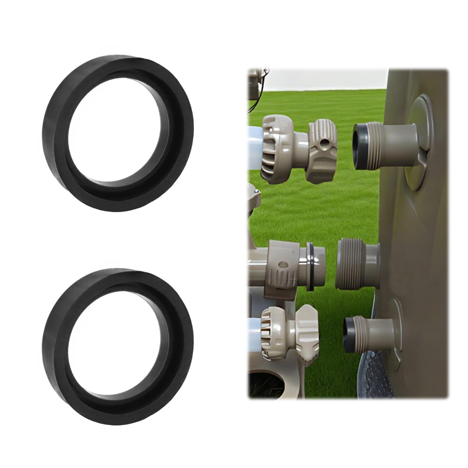 Joints d'Entrée et de Sortie pour Intex Pure Spa 11699, Remplacement Simple Spa, 2 Pièces