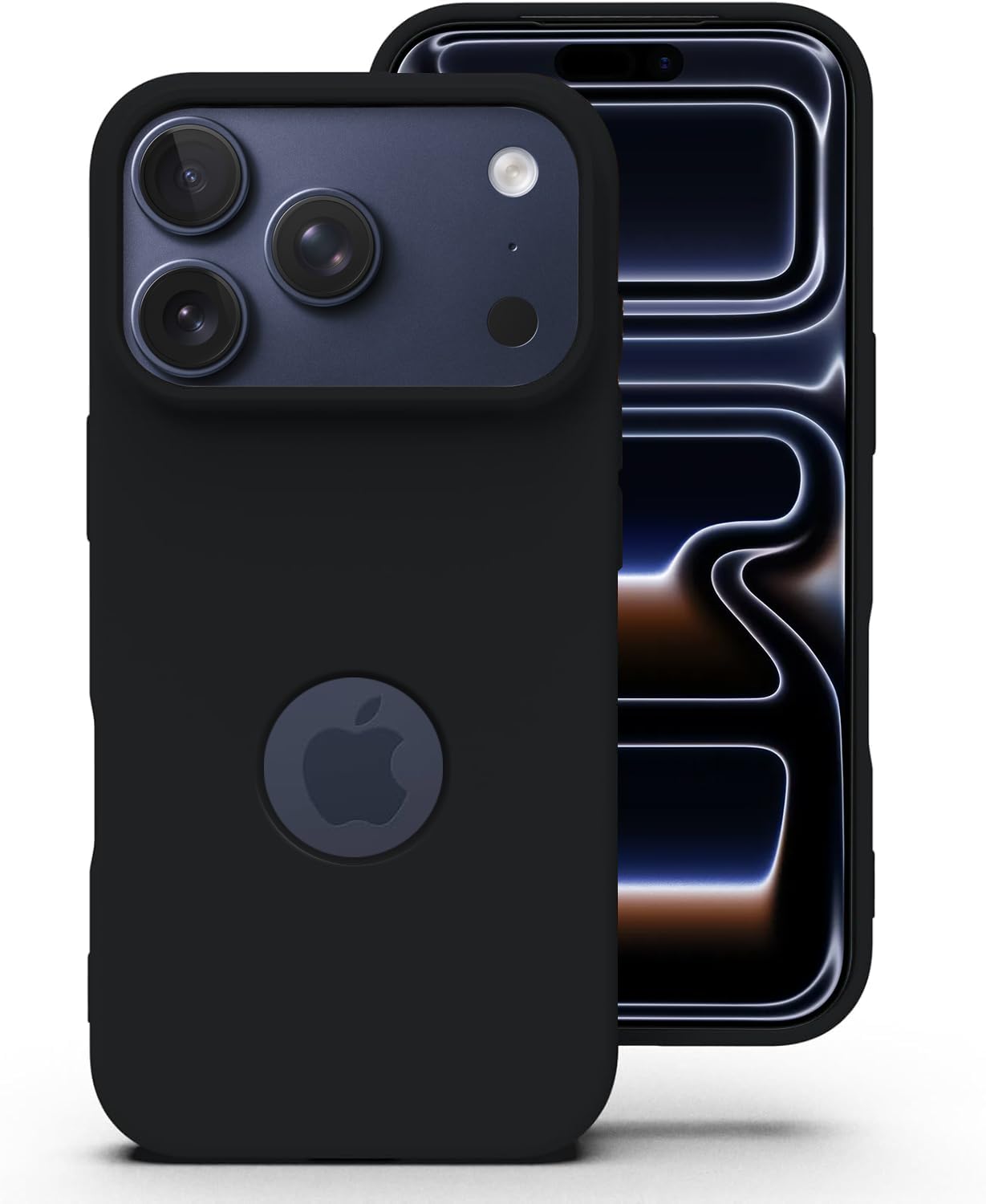 Elzzi Microfiber Cover Compatible for iPhone 17 Pro Case Liquid Silicone Cases Protective Covers Shockproof Back Cover with High Raised Camera Lips (Black)-image-29