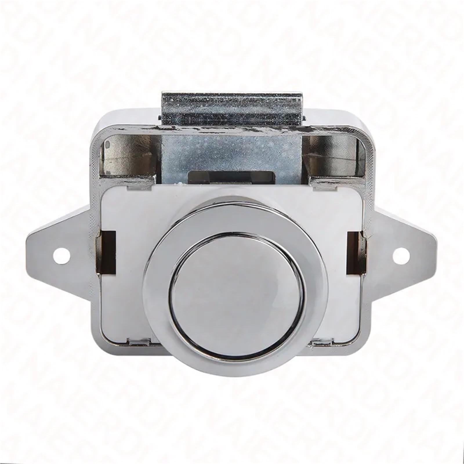 Serrure à Bouton Poussoir pour Tiroir et Placard de Caravane - Fixation 26mm
