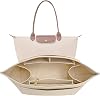 Longchamp Le Pliage M için cüzdan düzenleyici eklentisi el çantası eklentisi keçe Long Champ Tote Bag düzenleyici eklentisi bardaklı bej, orta