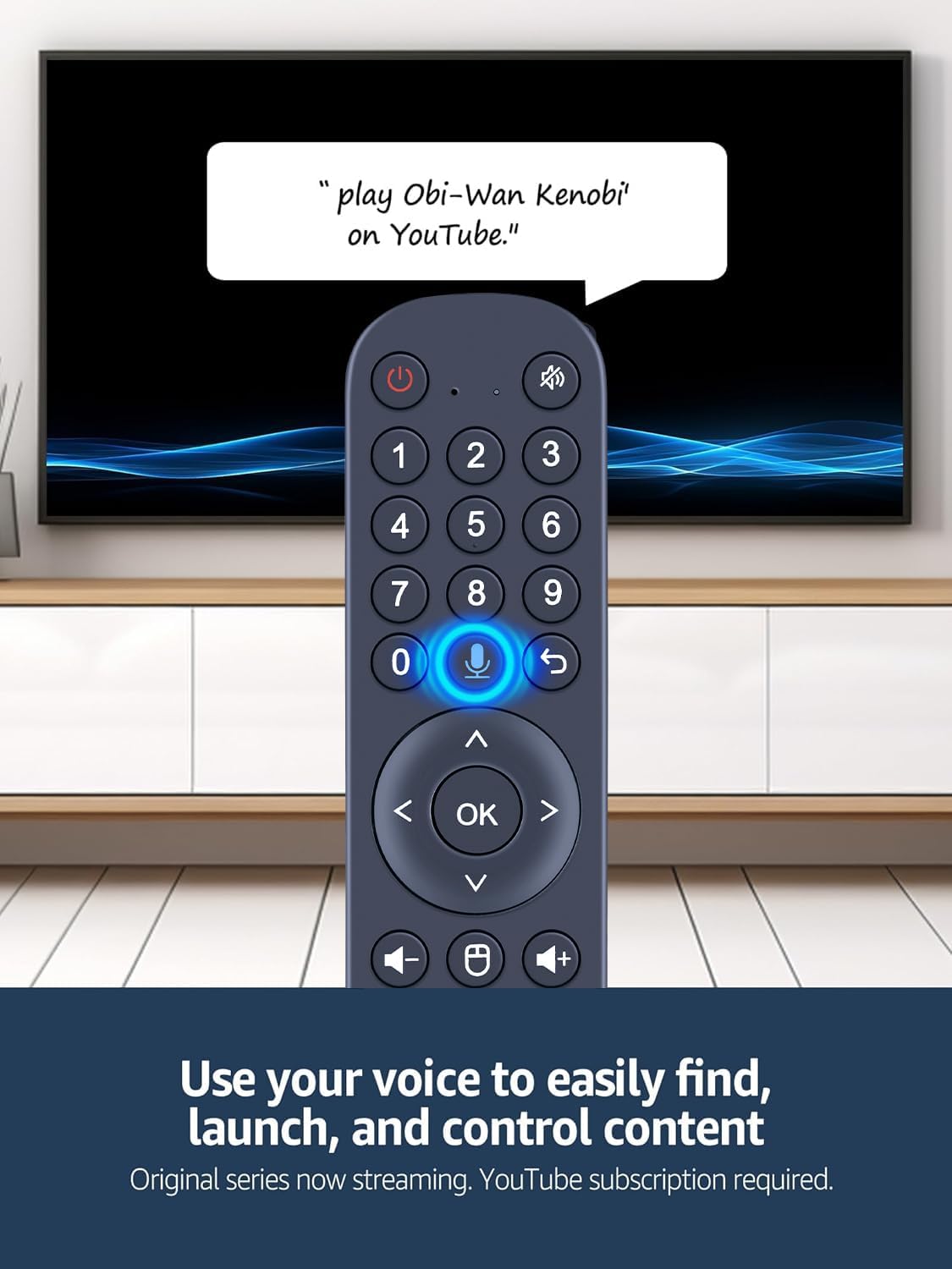 Replacement Voice Remote Control for HTV 7/ H7 / HTV 8 / H8 /htv cast Brazil Brazilian TV Box