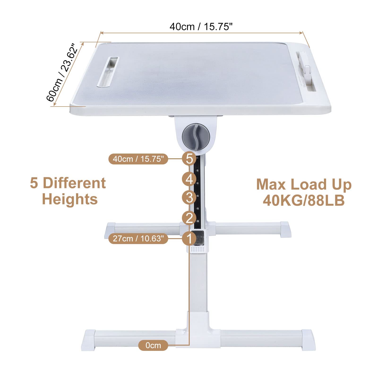 PATIKIL Laptop Bed Tray Table, 23.6