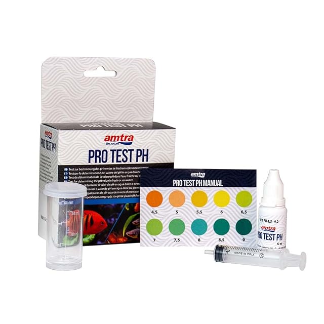 Amtra Pro Test PH - Prueba de PH para acuarios, Control de Calidad fácil y rápido, para Agua Dulce y Salada…