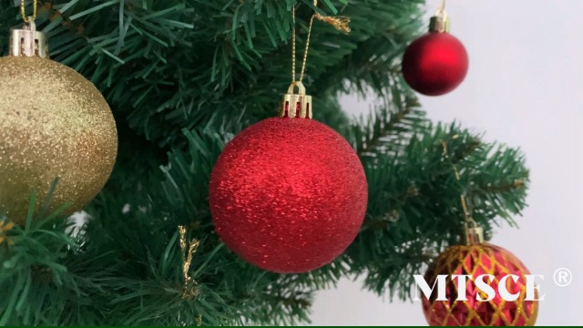 100 Palline Natalizie Oro MTSCE - Decorazioni Albero Di Natale In Plastica, Diametri 3cm, 4cm, 6cm - Foto 6