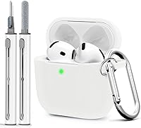 Vista 712 de Funda para AirPods Pro con kit de limpieza, funda de silicona suave para Apple AirPod Pro de 1ª/2ª generación, accesorios de funda AirPods Pro/Pro 2