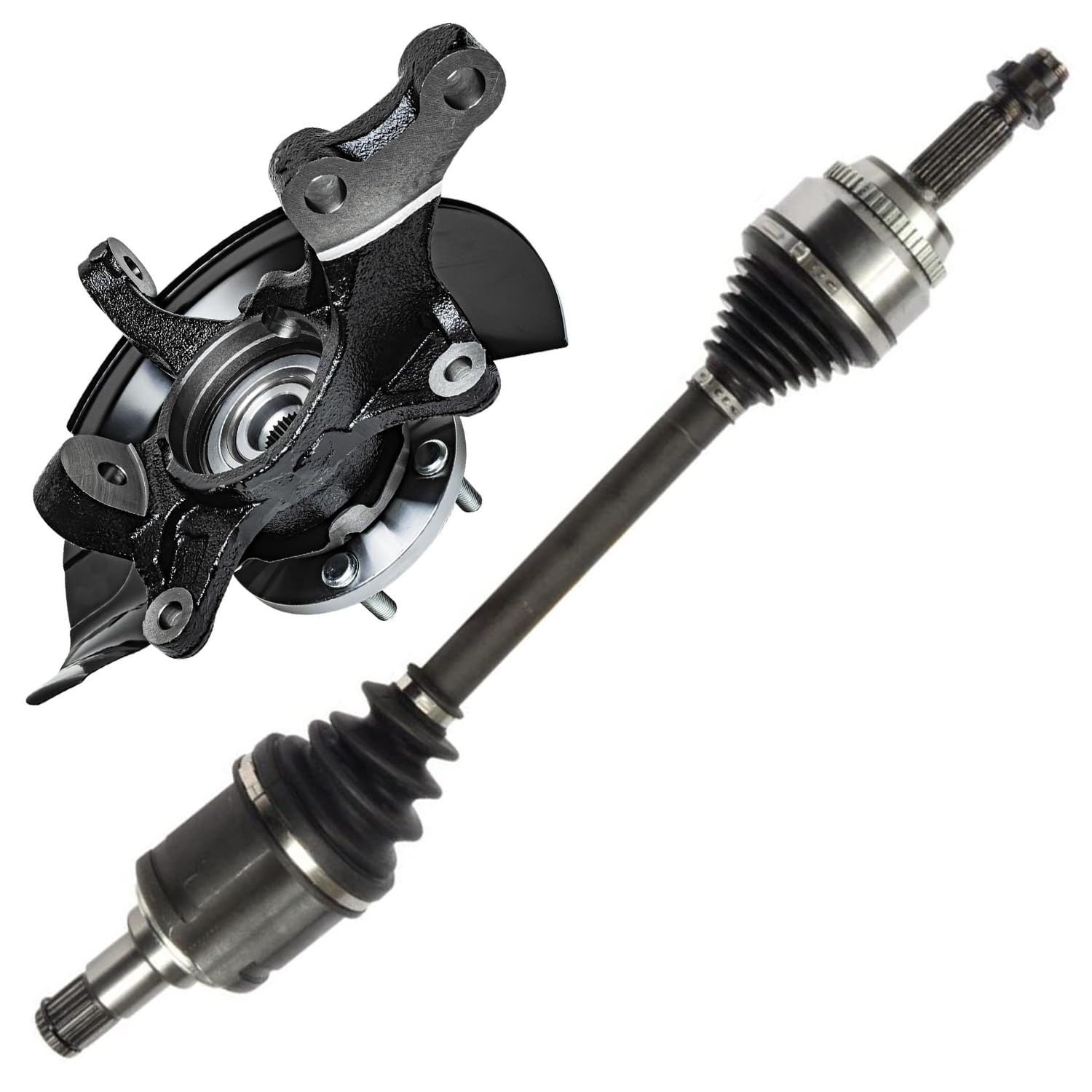 Detroit Axle - 2.4L Front Left Steering Knuckle CV Axle for Toyota Camry