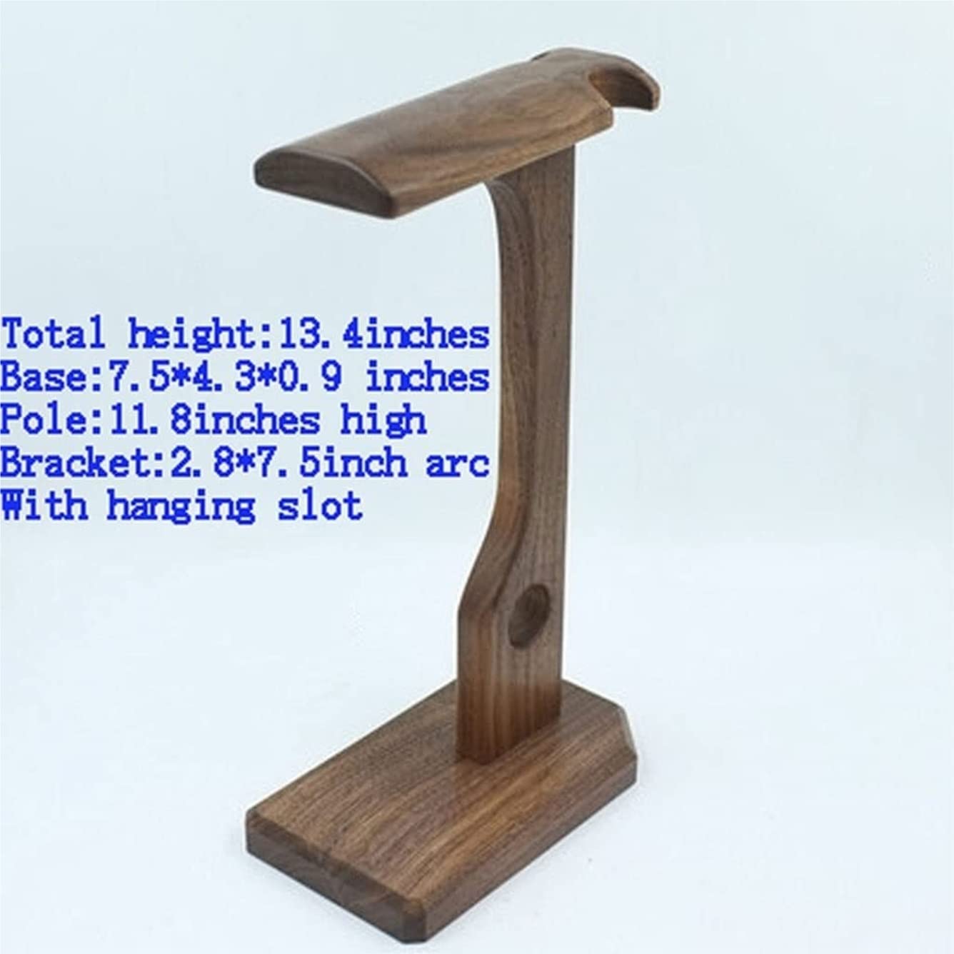 Gaming Accessori Supporto per Cuffie in Legno Massello Supporto per Cuffie Multifunzione con Vano Portaoggetti Stand Over-Ear da Gioco(D)