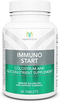 Mannatech ImmunoSTART Supplement Supports the Bodys Natural Immune Response 60 Tablets Formulated for Immune Balance and Support