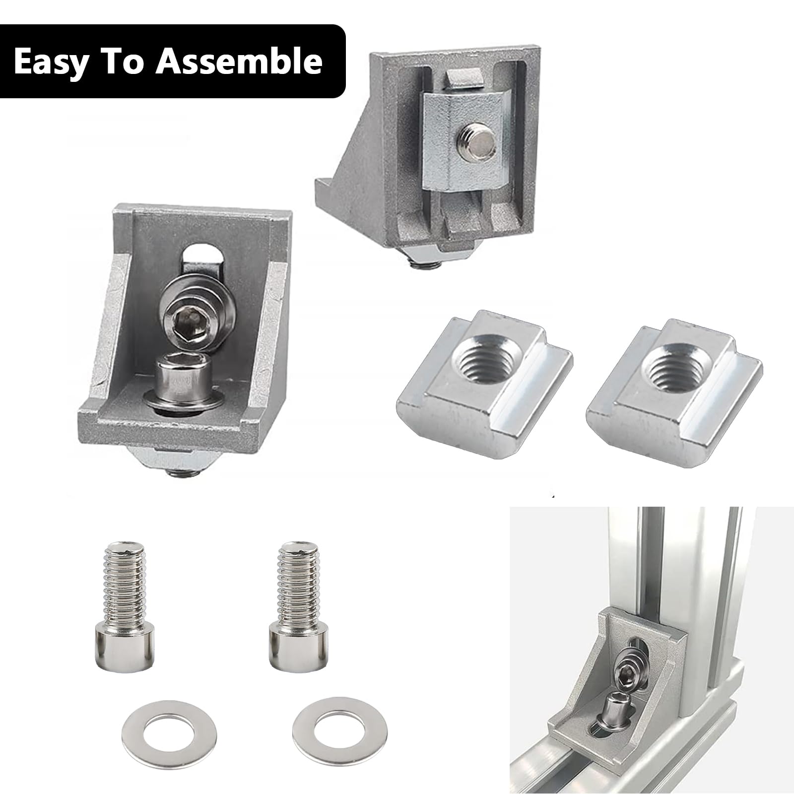 Soportes De Esquina Para Aluminio - Pack De 10, ¡perfectos Para Proyectos DIY!
