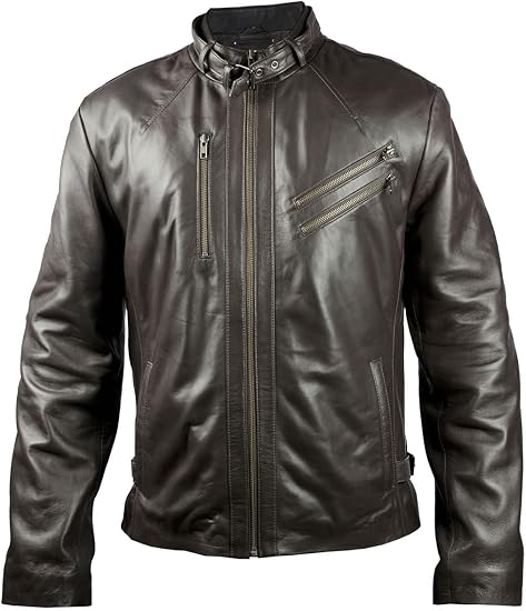 FactoryExtreme Supernova Express - chamarra de piel para hombre, color  café, Marrón, A medida : Amazon.com.mx: Ropa, Zapatos y Accesorios
