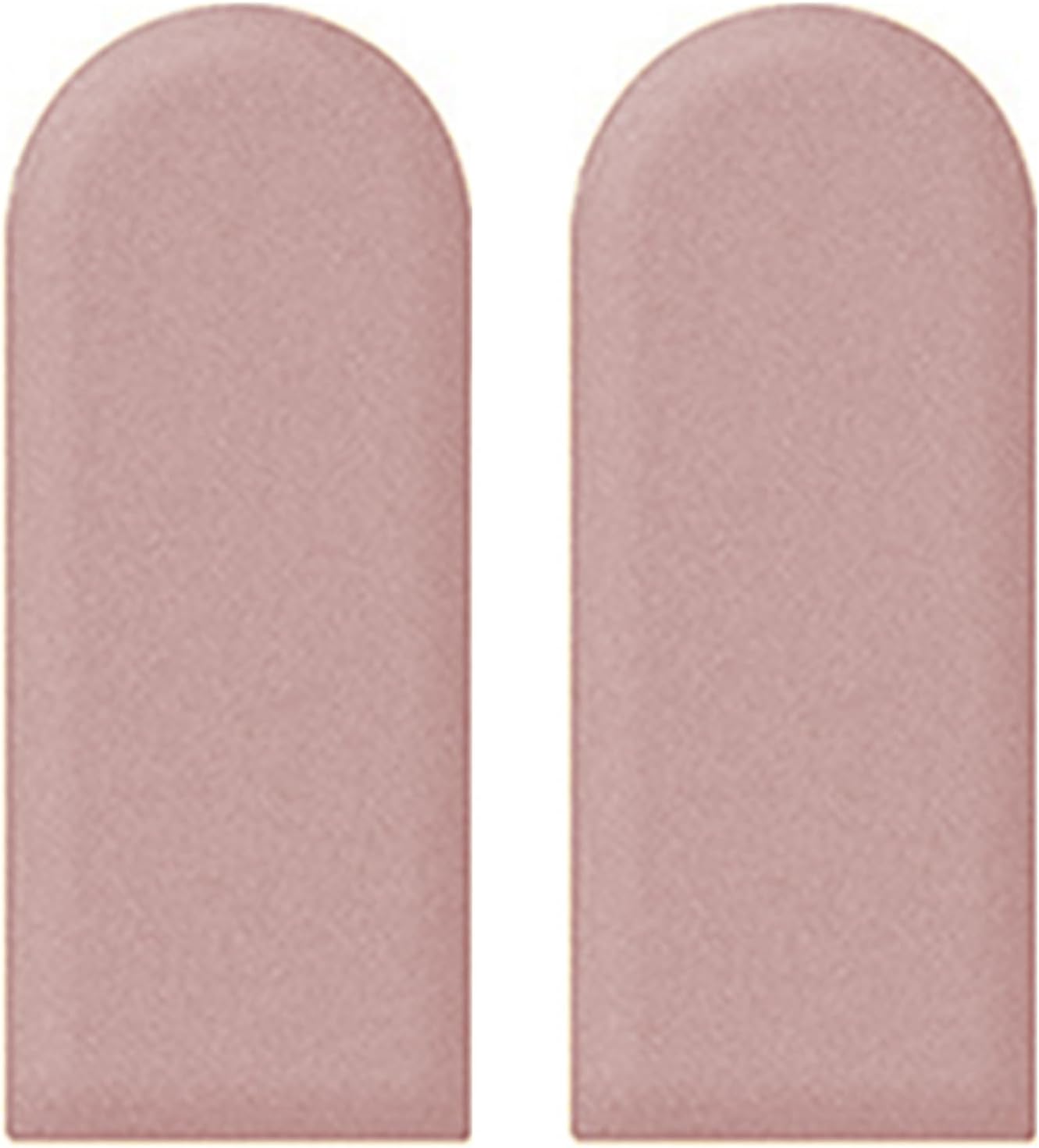 2 Pcs Dark Pink Upholstered Wall Panels, Peel and Stick 3D Headboard, Anti-Collision Wall Padding for Kids Bedroom & Playroom, Size: 20x50cm