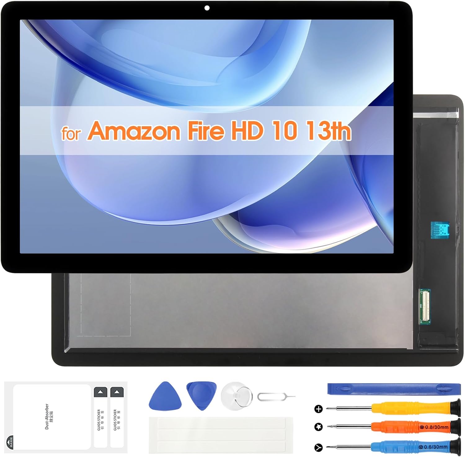 Screen Replacement for Amazon Fire HD 10 13th LCD Display for Amazon Fire HD10 Kids PRO 2023 Touch Screen Digitizer Full Assembly with Tools TG425K (Black,10.1")