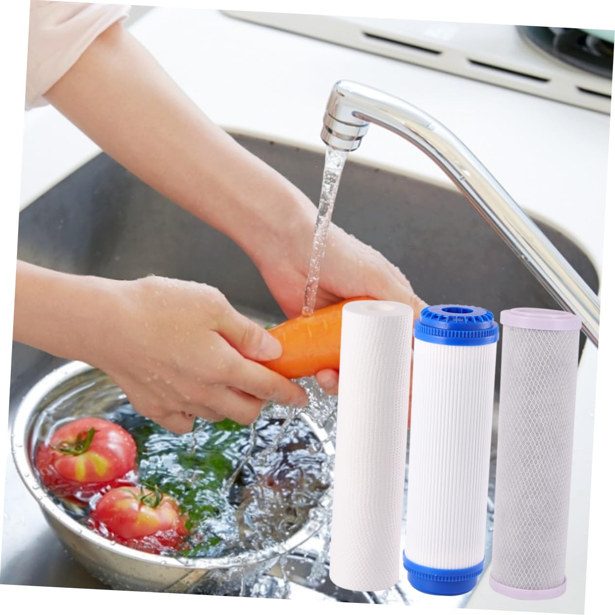 Cartuchos Filtro De Agua Pp Purificador De Hogar Núcleo Algodón Filtración
