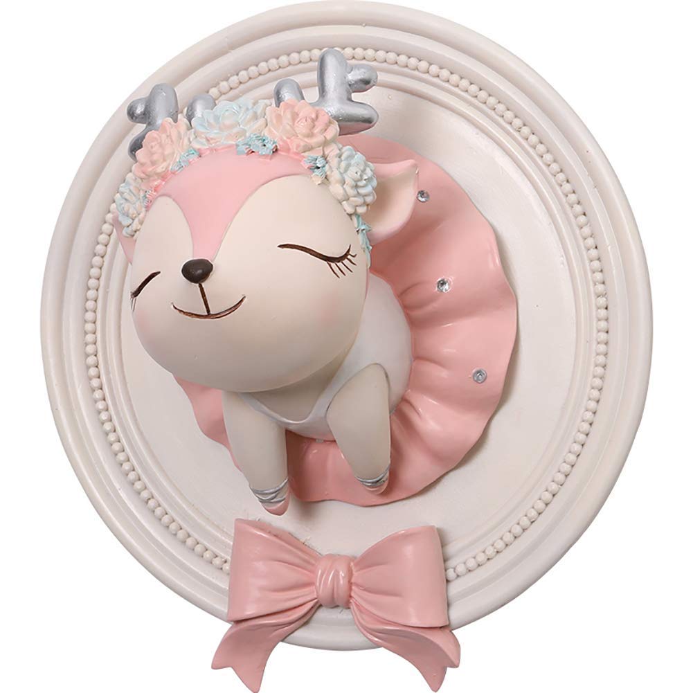 Décoration murale d'animaux 3D en relief pour chambre bébé
