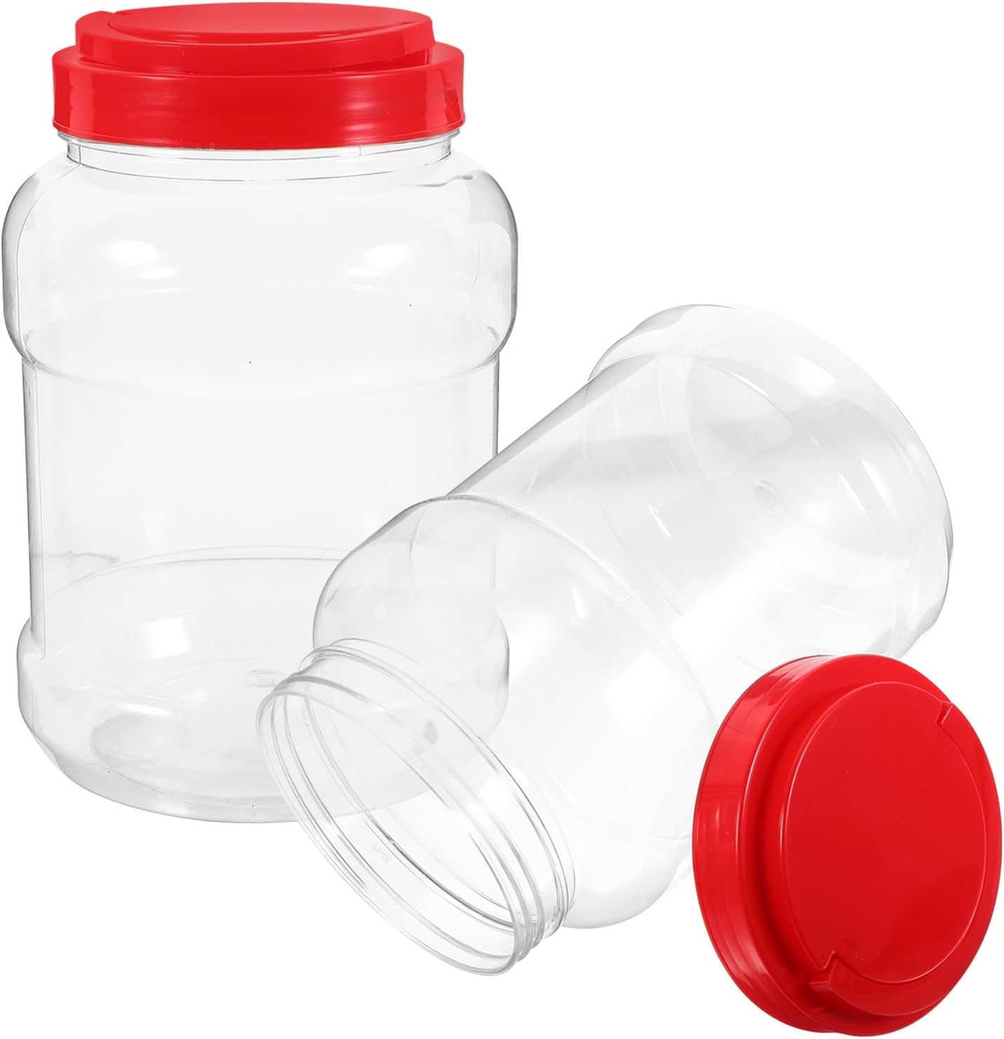 BESPORTBLE 2 Pack 2200ml PET Food Storage Jars with Airtight Lids