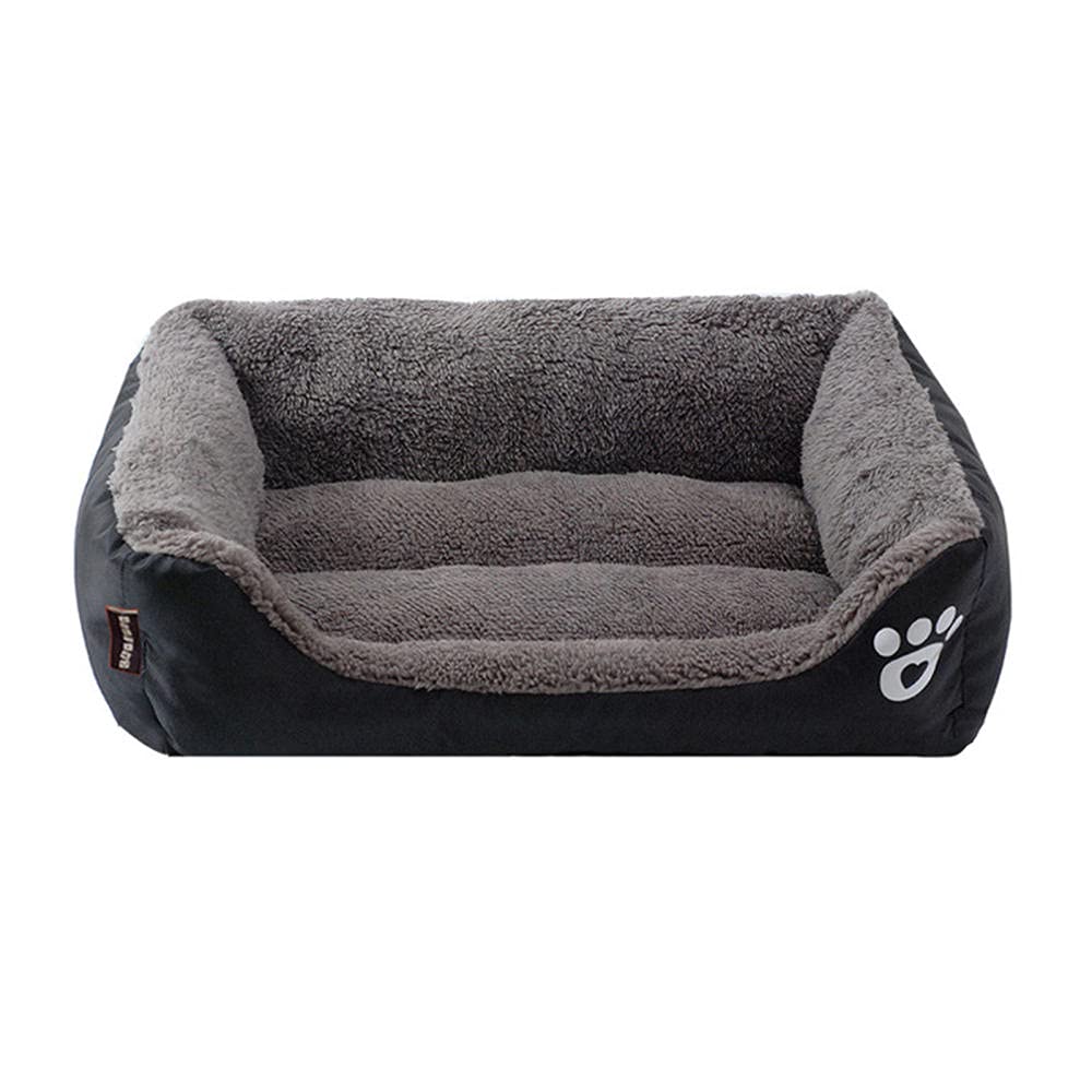 Zoyay Dog/Cat Pets Beds, Dogs Couch Bed Cushion Pet Basket Soft and Cosy Plush Dog Bed, Suitable for Small/Medium/Large Dogs Can be Used Interior, Car, Cages-Black_S