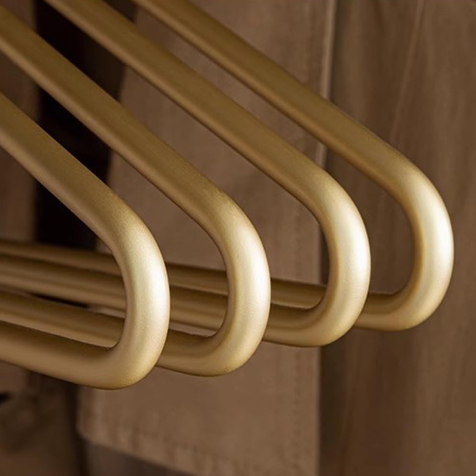 Grucce in Lega di Alluminio Dorato, Grucce in Metallo Resistenti, per Giacche, Camicie, Abiti(10pack)