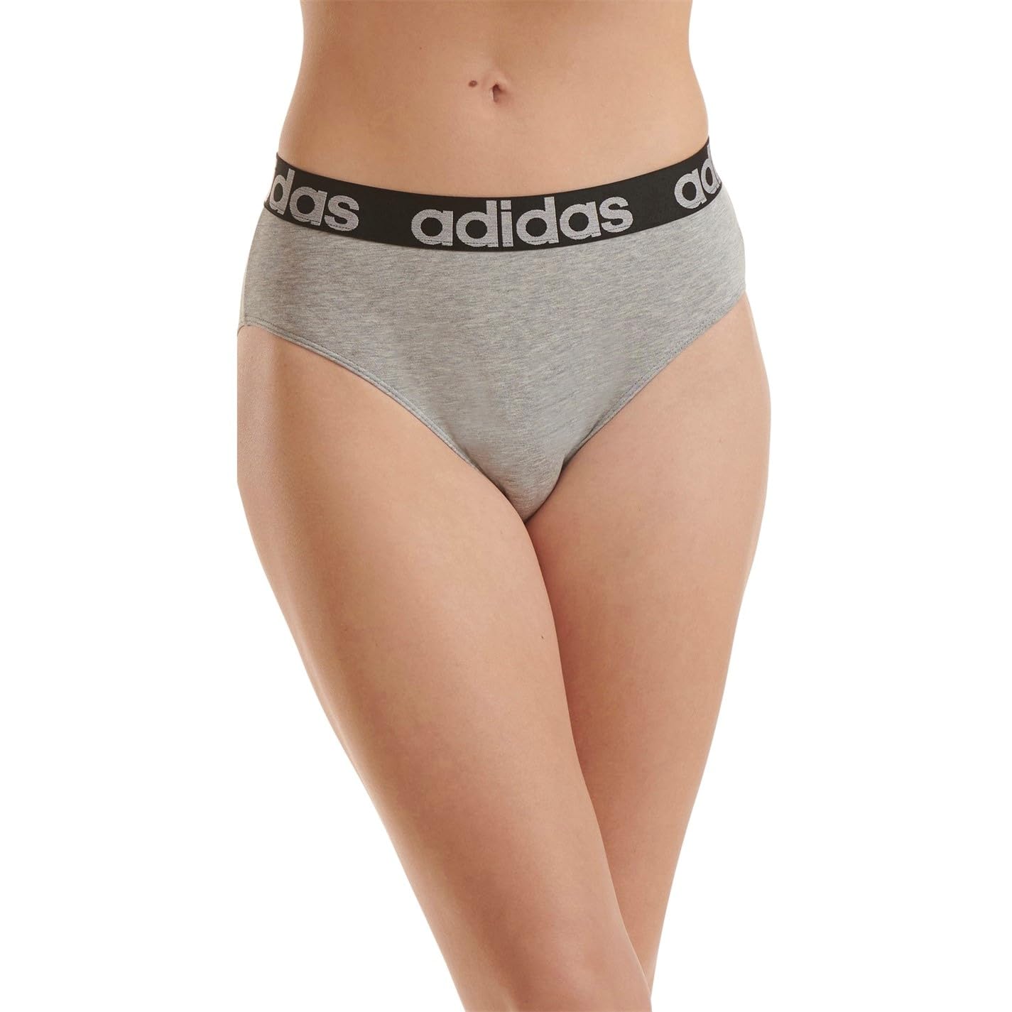 Adidas Damen Komfort-Bikini-unterwäsche aus Baumwolle, 2er-Pack Tangahöschen