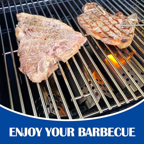 SafBbcue 17" Grill Grates for Home Depot Nexgrill 720-0830H, 720-0830D, 720-0783E, 720-0783C, 720-0341 720-0830X 720-0830HR 4 Burner Gas Grill Accessories Nexgrill Parts 720-0888N Replacement Parts