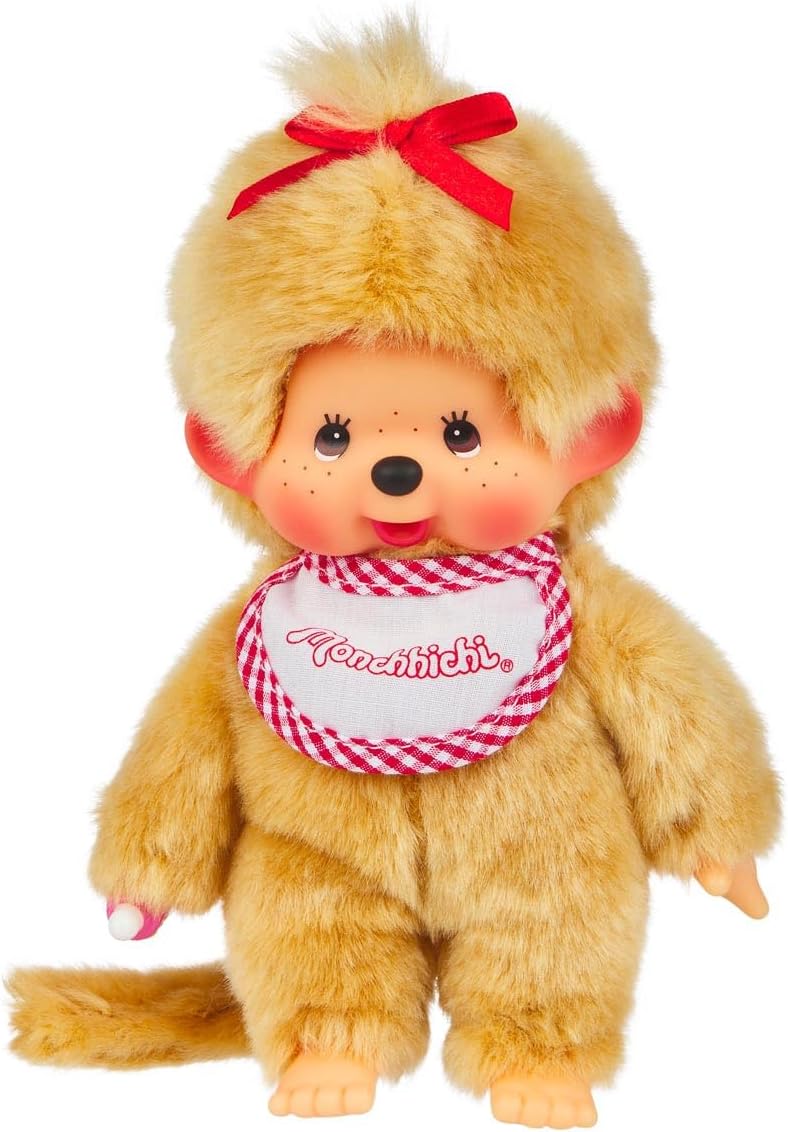 Sekiguchi Beige Girl with Bib - Red/White