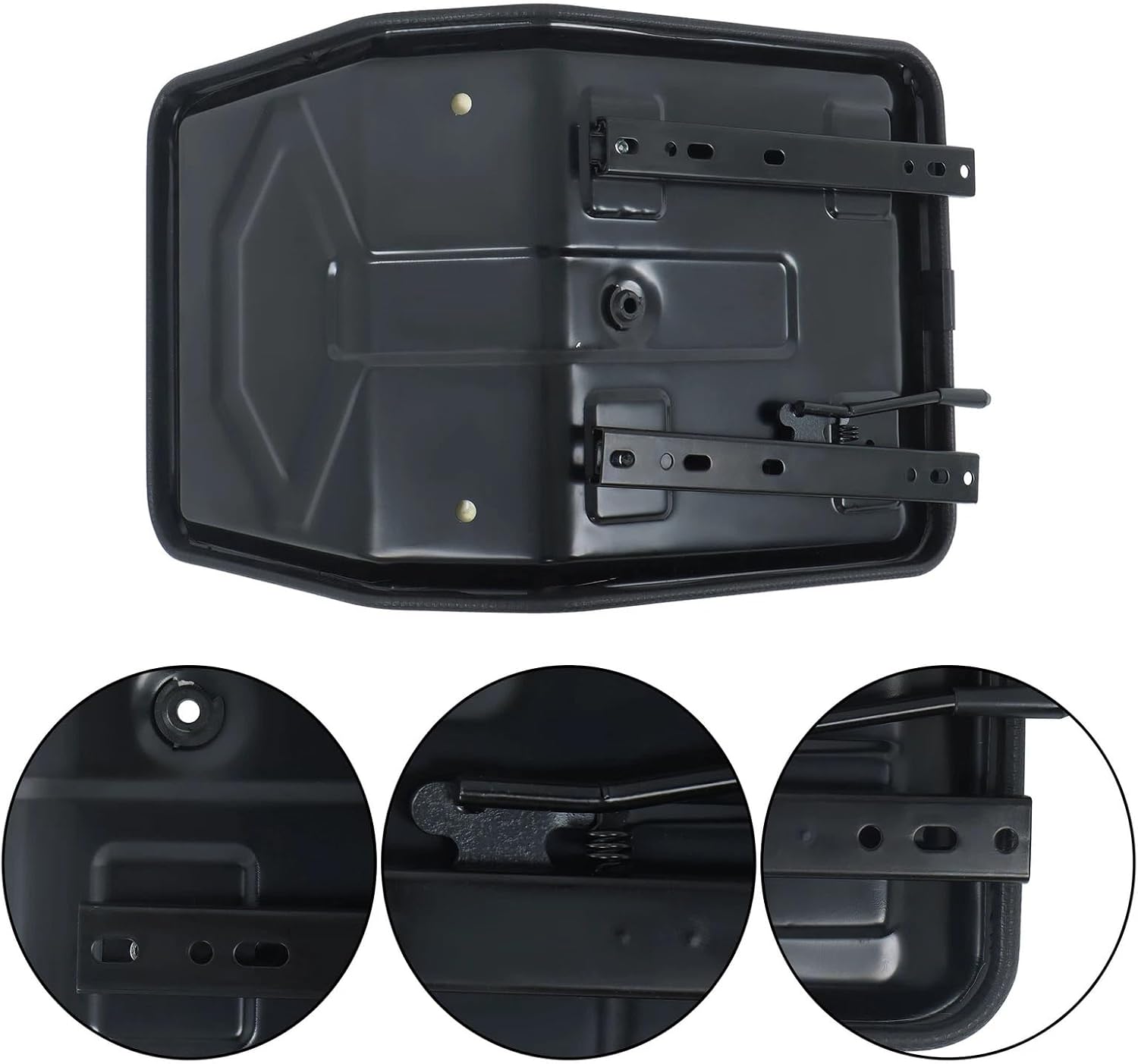 Lawn Tractor Seat Universal High Back Mower Seat Black Adjustable Seat New