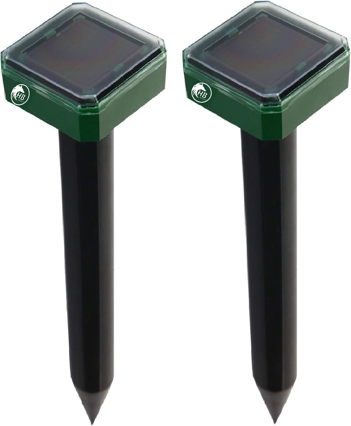 Solar Device, Ultrasonic Powered Device Rodent Outdoor, Snake Mole Chaser for Lawn Garden Yard(2)