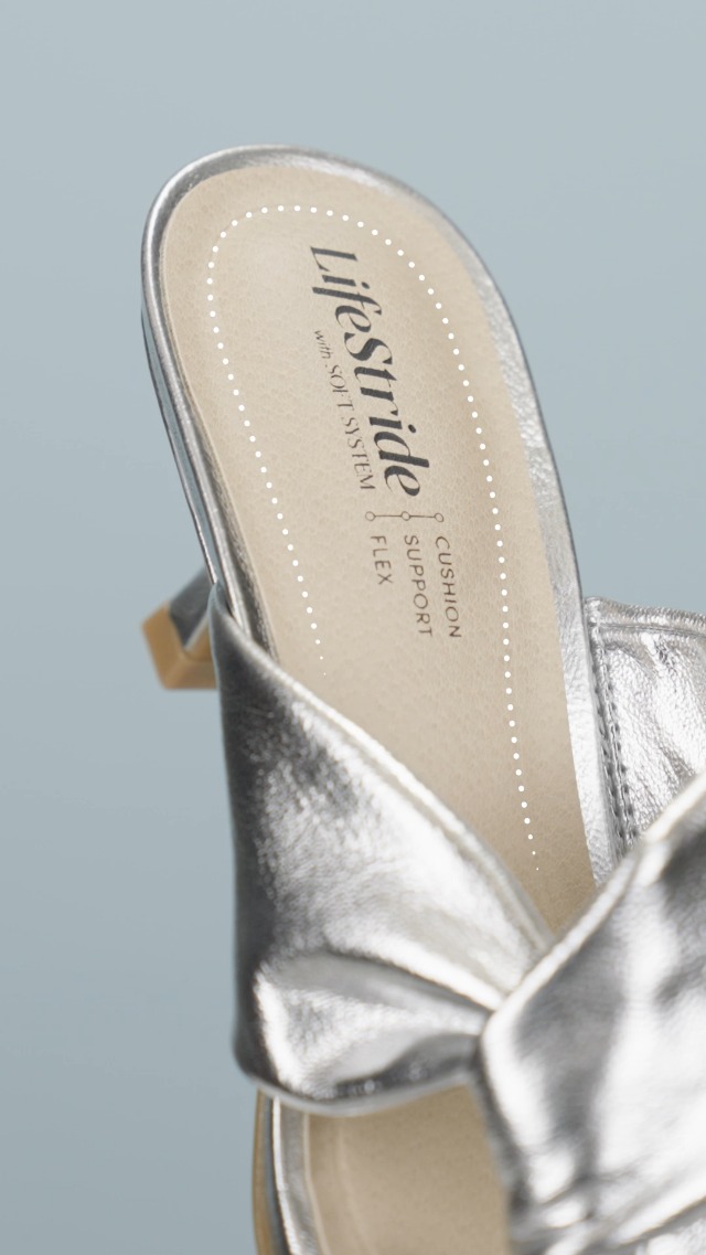 Amazon.com | LifeStride Womens Nori Heeled Sandal Black 5 M