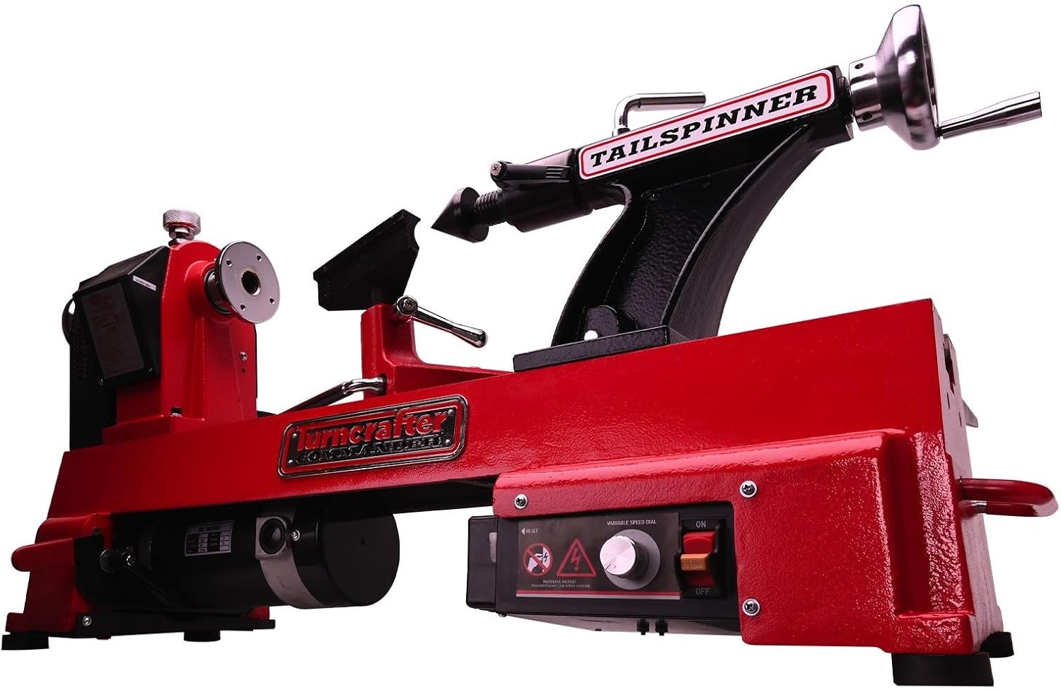 PSI Woodworking TCLT12VS Turncrafter Commander Tailspinner 12" Variable Speed Midi Lathe