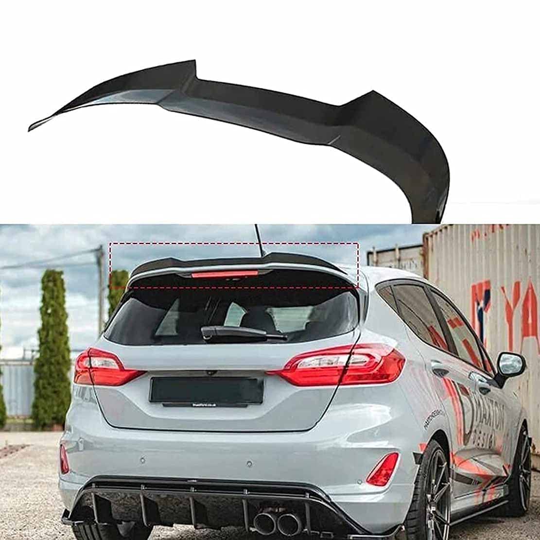 Dla Ford Fiesta St Mk8 2018 2019 2020, ABS Tylny bagażnik Stabilność Tylny Zderzak Tylna Klapa Okno Dachowe Lip Tailfin Dekoracja Modyfikacja Auto