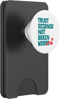 Trust Science NOT Brain Worms PopSockets PopWallet for MagSafe