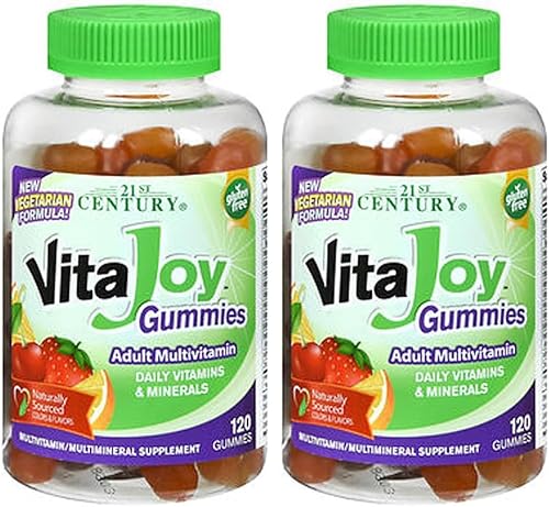 Miniatura 1 de 21st Century Vitajoy - Sabores vitamínicos de frutas cereza y fresa 120 unidades paquete de 2