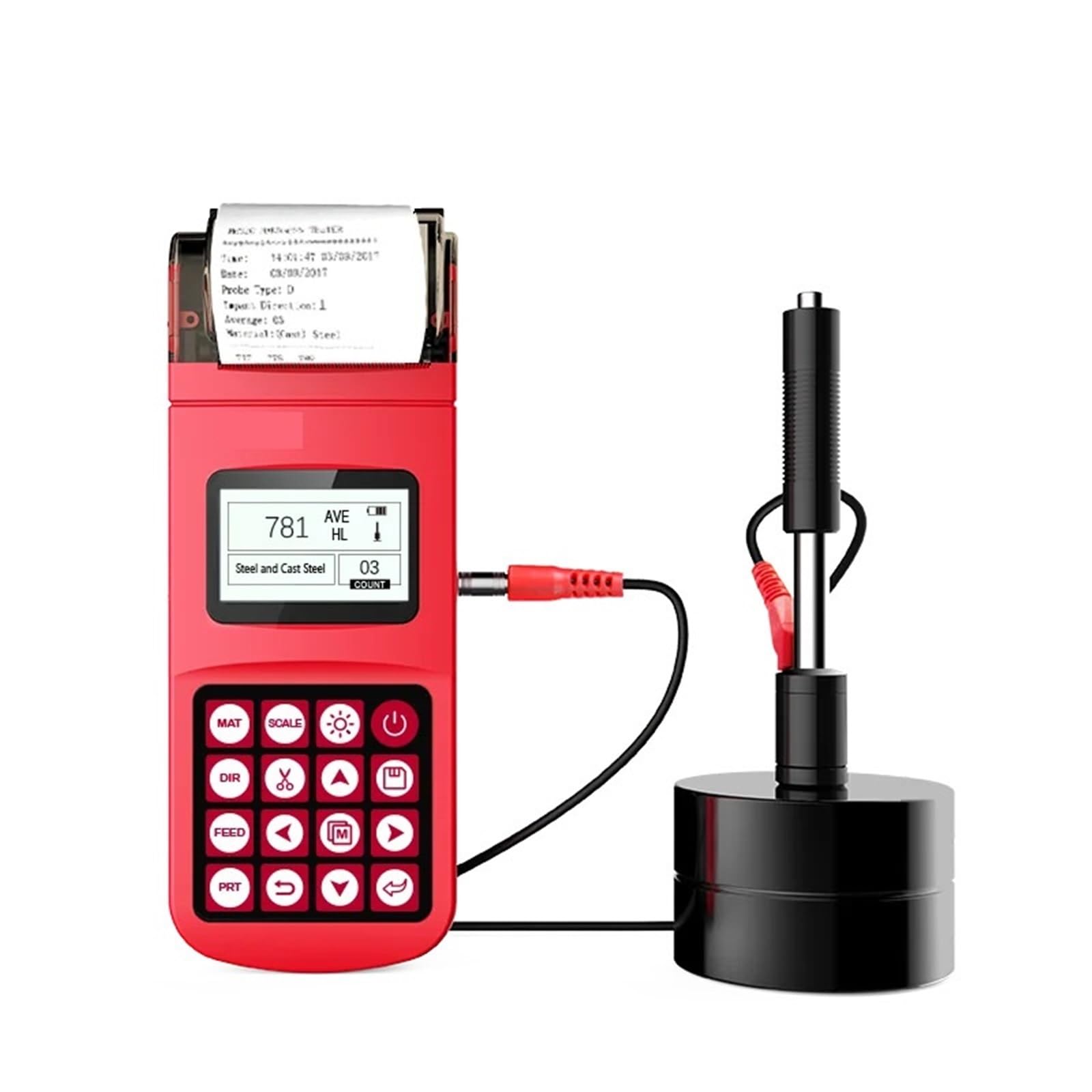 CUDTAPI Leeb Hardness Tester Portable High Precision Hardness Tester Multi Functional Digital Hardness Tester