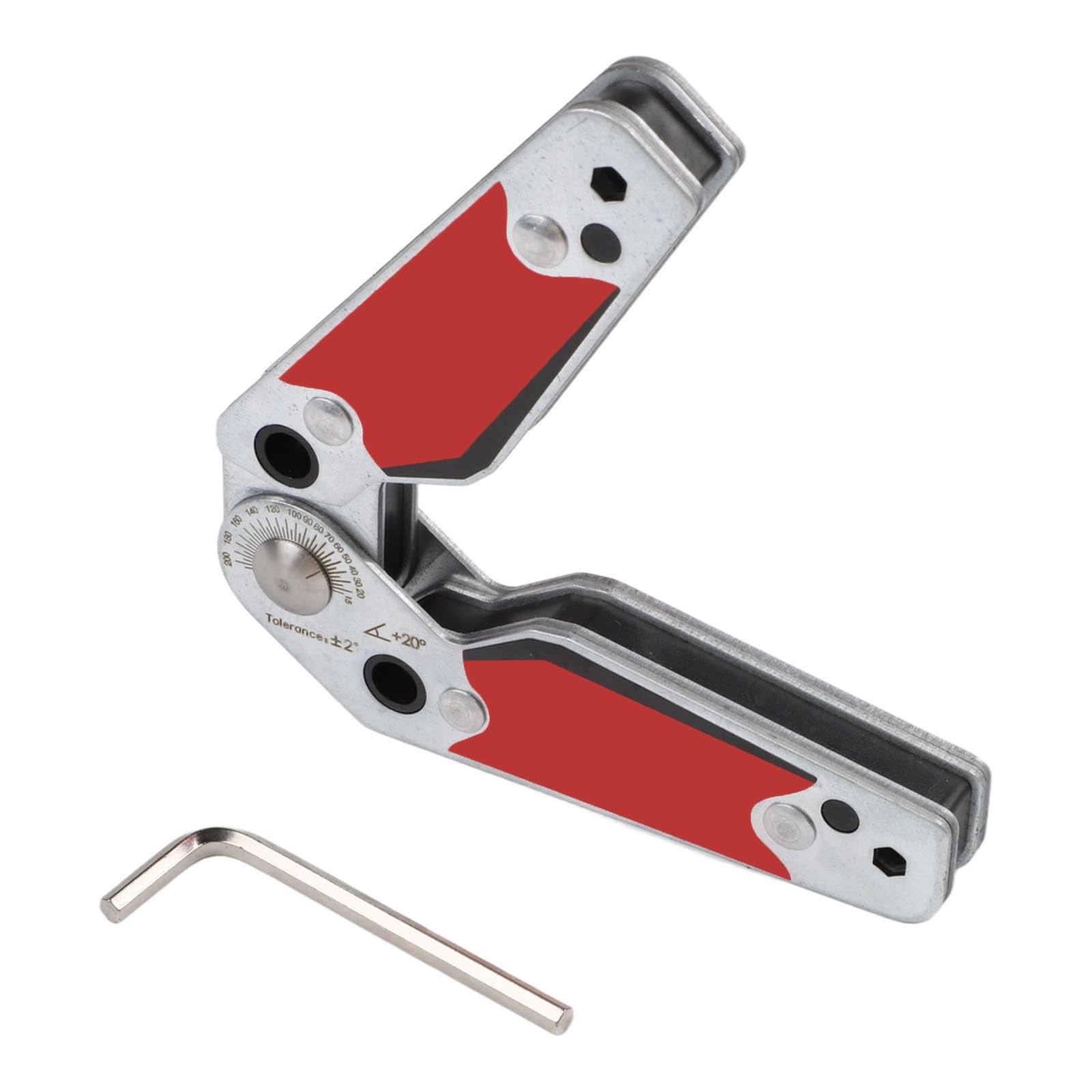 Posicionador de soldadura ajustable, accesorio de soldadura magnético de 20°-200°, sujeción de 75 libras para fuerza de doble cara para construcción de metal