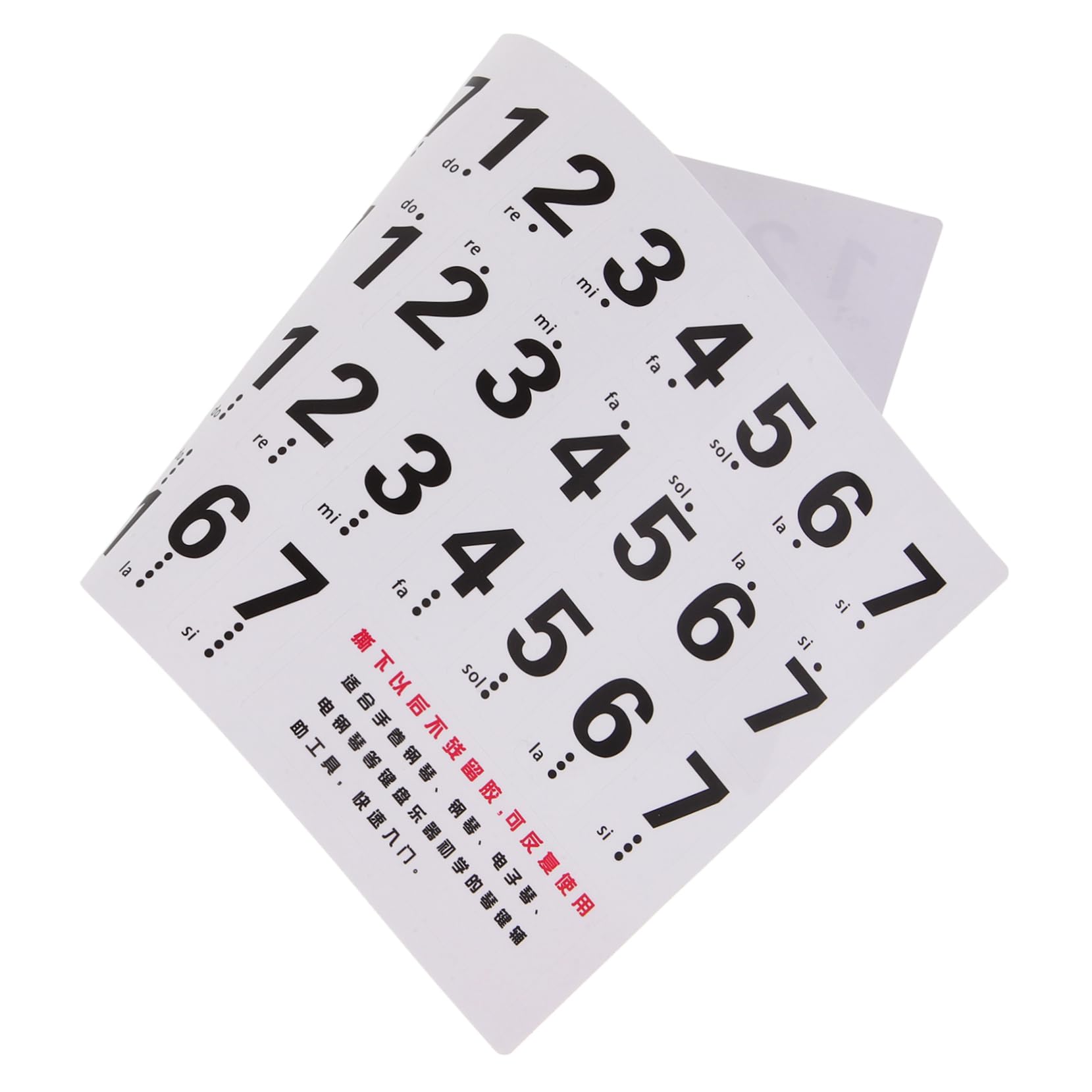 CIMAXIC Electronic Piano Sticker Set Beginner Piano Keyboard Decals Music Notes Easy to Read and Install