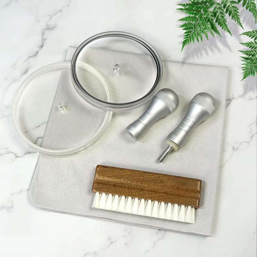 Etichetta Saver 5 in 1 Set di Pulizia Impermeabile Record Strumento Pulito Album LP Vinil Protector Cleaning Care Clip Kit