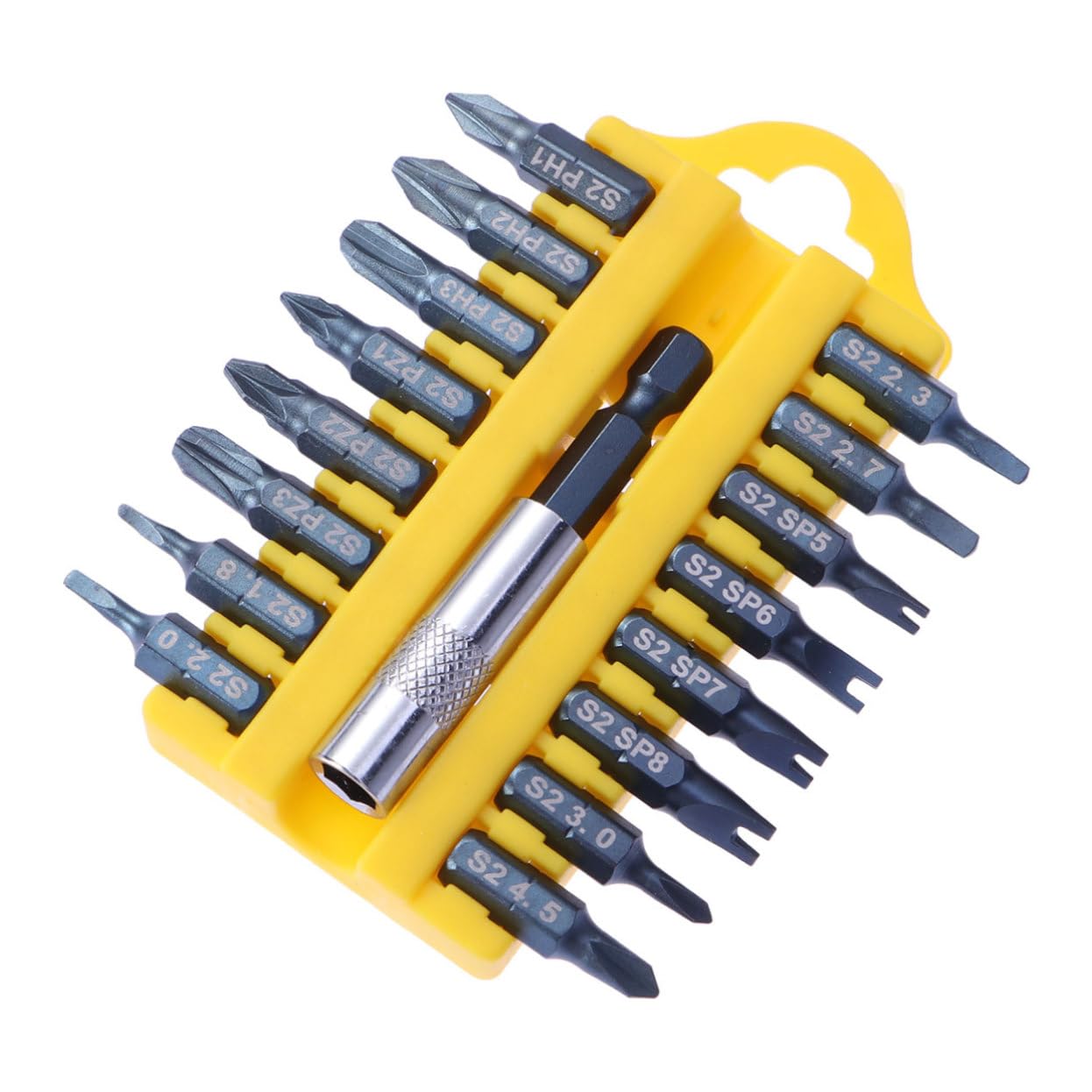 OSALADI 3 Pezzi 17 1 Set Di Cacciaviti Di Precisione 17 in 1 Punte Per Cacciavite Magnetiche in Acciaio S2 Pozis Tipo Triangolo Porta Punte Compatto