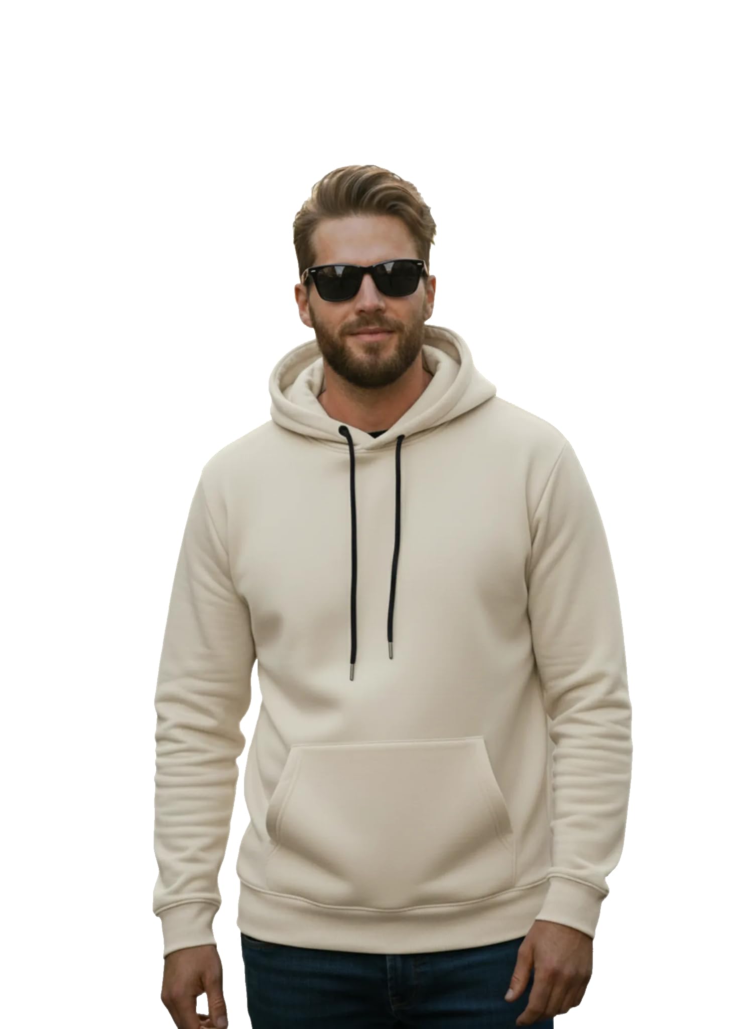 Men Regular Fit Fleece ||Black||Hoodie Solid||Sweatshirt-JM3860-picture-42